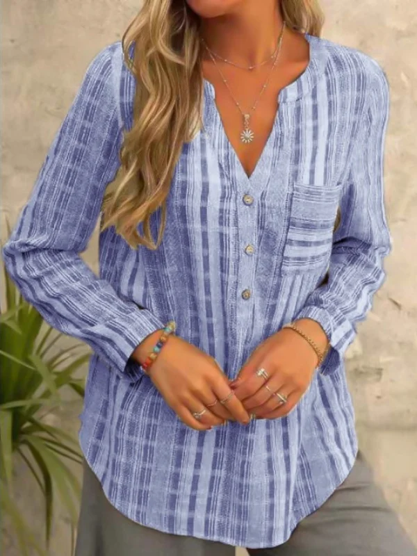 Casual Fashion V-neck Shirt