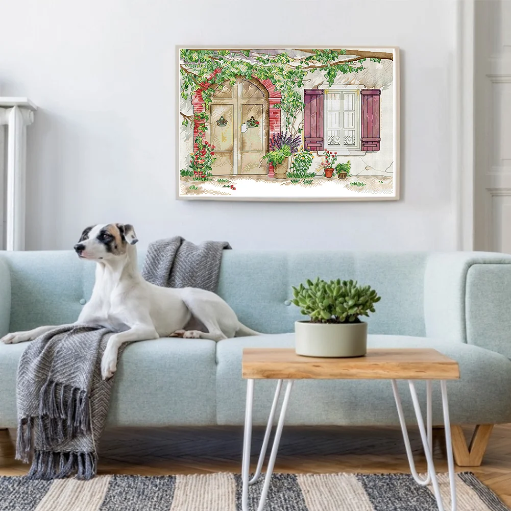 14CT Full Counted Cross Stitch - Garden(Canvas|43*32CM)