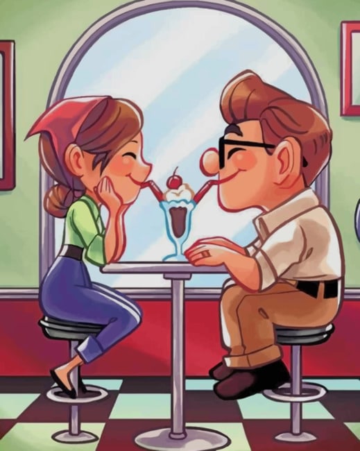 

Carl And Ellie Fredricksen – Paint By Numbers - 40*50CM, 501 Original