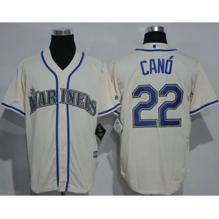 Mariners #22 Robinson Cano Cream New Cool Base Stitched MLB Jersey