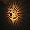 Solar Fence Lights Mandala Theme Waterproof Metal Solar Powered Deck Step Stair Lights for Garden Post Patio Decor Gifts for Women Mom