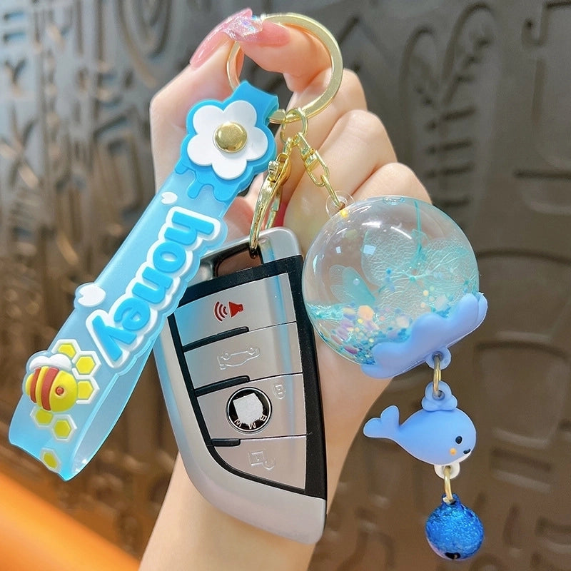 Cute Letter Butterfly Arylic Women’s Keychain