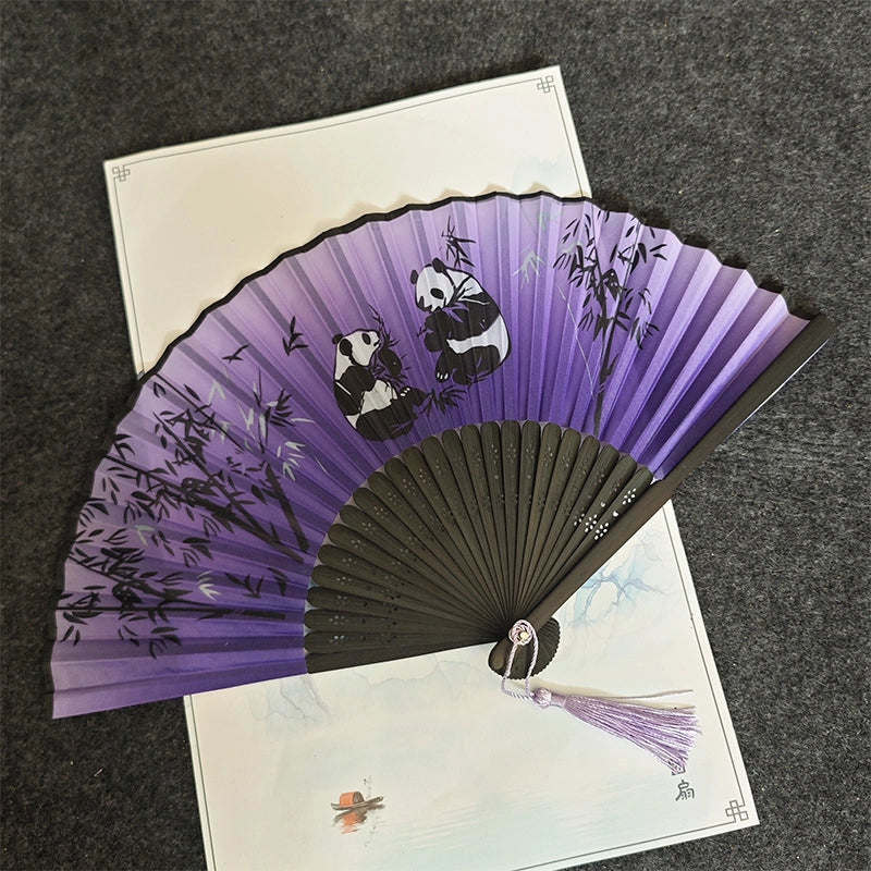 Antique Fan Folding Fan Men’s And Women’s Classical Dancing Fan Ancient Costume Performance Photography Hanfu Props Chinese Style Handmade Folding Fan