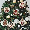 6pcs/set DIY Diamond Special Shape Pearl Art Hanging Wooden Christmas Tree Ornament Kit