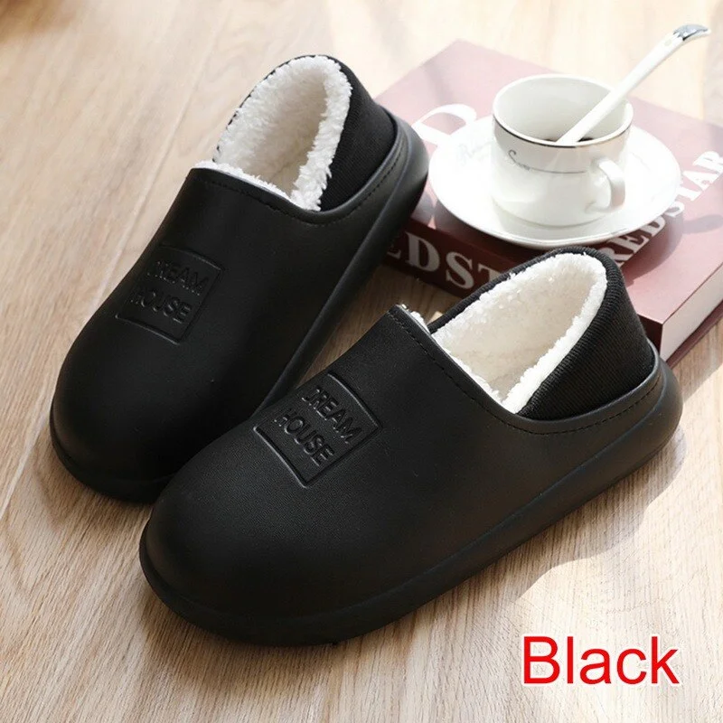 Women Slippers 2021 Waterproof Non-Slip Warm Flats Plush Home Shoes Women's Autumn Shoes Comfor Slip-On Indoor Women's Shoes