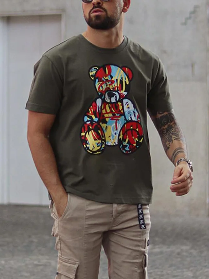 Men's Cotton Print T-Shirt