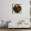 2pcs Diamond Painting -DIY Round Drill Stained Glass Rose