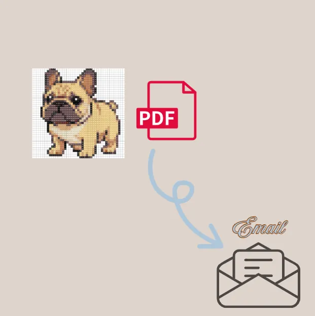 Cute Frenchie Digital Pattern 