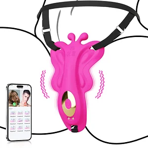 App Remote Control 9 Frequency Butterfly Vibrator With Wearable Thong