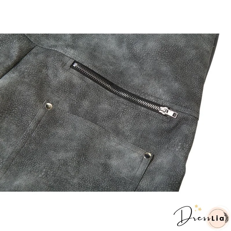 Sfumato Pattern Design Suede Wide Leg Pants