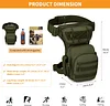 Taktisch Beintasche Milit&auml;r Beinbeutel MOLLE H&uuml;fttasche Sport Tactical Leg Bag Armee Beintaschen Wasserabweisend G&uuml;rteltasche Werkzeugtasche Tasche f&uuml;r Bein Herren Damen Motorrad Wandern Outdoor