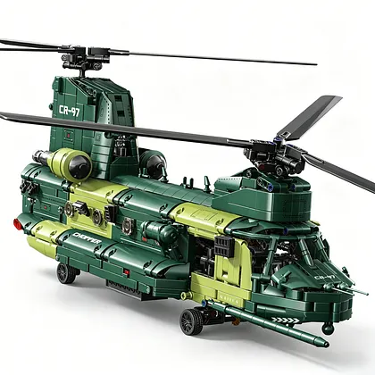 KAVOWORLD 99934 CH-47 Chinook Building Set | 1622 Pieces | 1:18 Scale