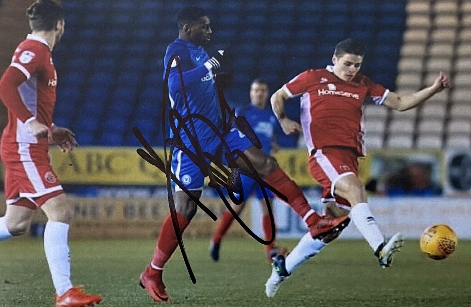 Omar Bogle Genuine Hand Signed Peterborough United 6X4 Photo Poster painting