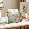 DIY Diamond Art Tissue Box Holder Butterflies and Flowers PULeather Diamond Art Desktop Organizer Resin Rhinestone Storage Organizers Gem Art Home Office Decor Craft Gift for Women
