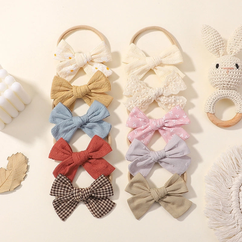 Autumn And Winter Infant Soft Elasticity Traceless Hair Band Baby Bow Headband Hair Accessory 3791