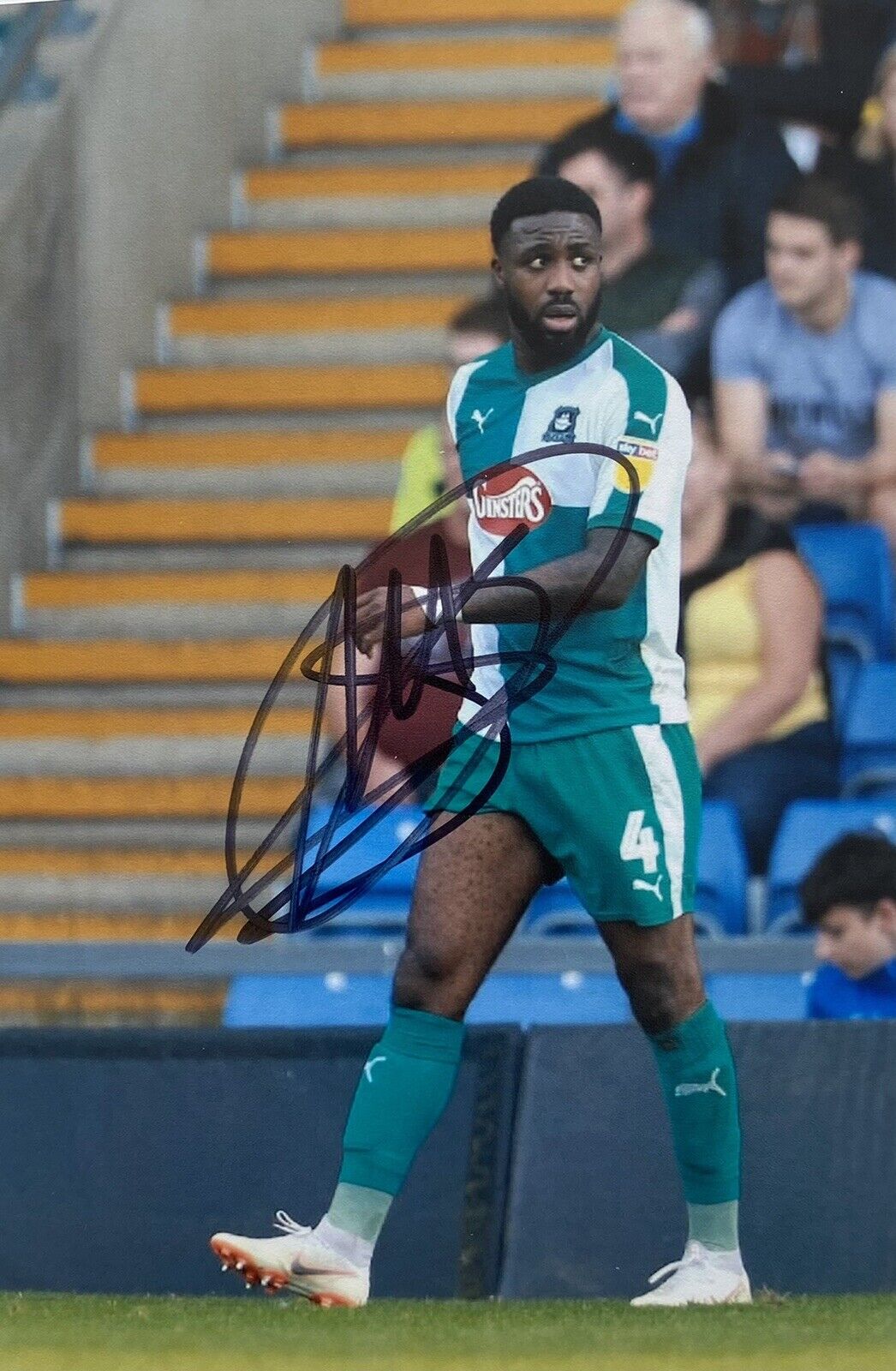 Yann Songo'o Genuine Hand Signed Plymouth Argyle 6X4 Photo Poster painting 2