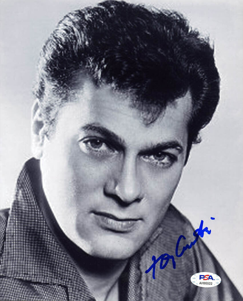 Tony Curtis SIGNED 8x10 Photo Poster painting Defiant Ones Some Like It Hot PSA/DNA AUTOGRAPHED