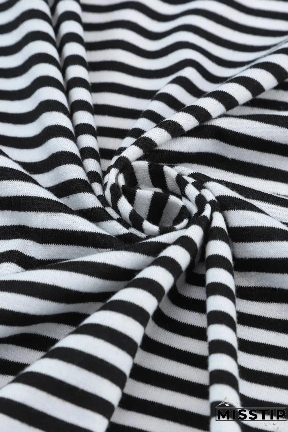 Stripe Open Front Long Cardigan