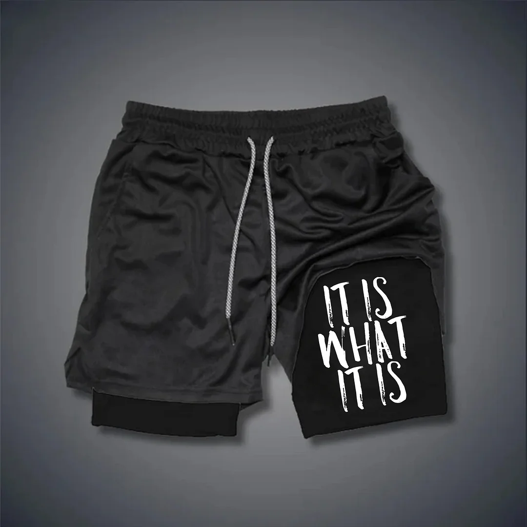 It Is What It Is Print Men's Shorts -  