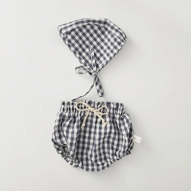 0-2Yrs Baby Boys Clothing Set New 2020 Summer Baby Boys Clothes Plaid Tee and Pumpkin Short Baby Boys Outfit