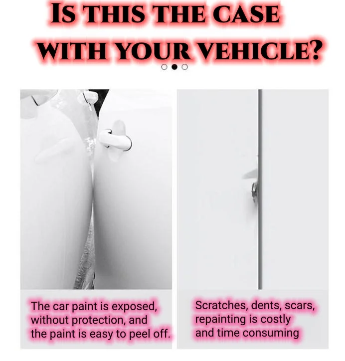 Car door anti-collision strip metal car logo protective decorative strip