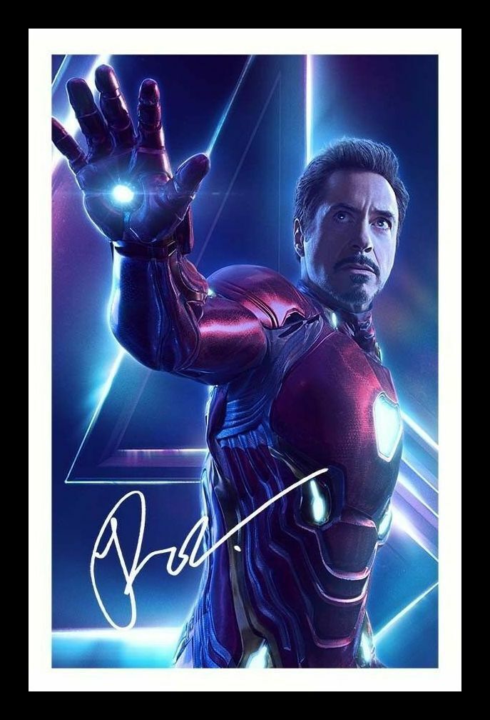 Robert Downey JR - Iron Man Avengers Infiniity War Signed & Framed Photo Poster painting