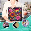 Diamond Painting-DIY Special Shaped Drill Sunflower & Rose Colorful with Frame(29x29cm)