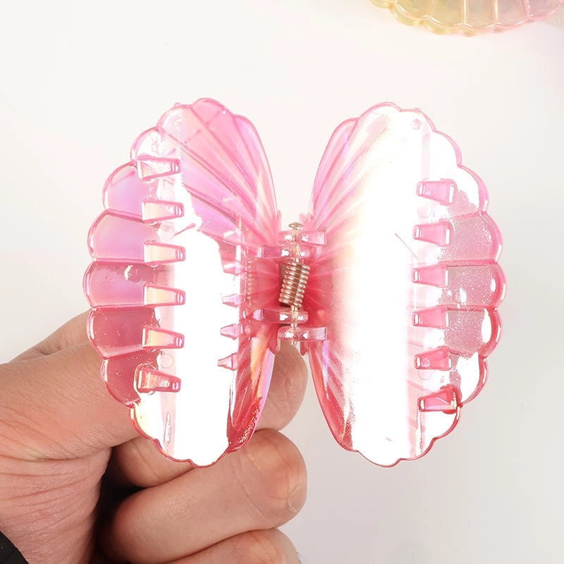 Casual Elegant Lady Women’s Shell Plastic Plating Hair Claws