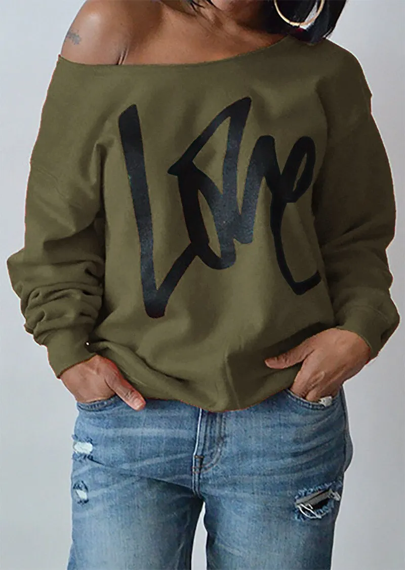 Plus size 5 XL love Women hoodies sweatershirt 2021 O Neck Fashion Couple streetwear Casual Trend Tops