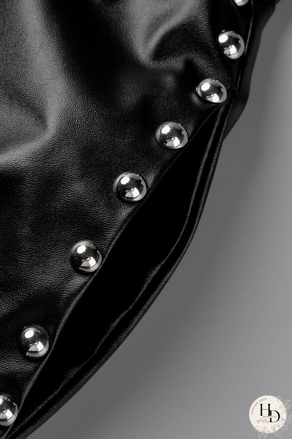 Black Fashion Casual Solid Patchwork Slit Regular High Waist Trousers