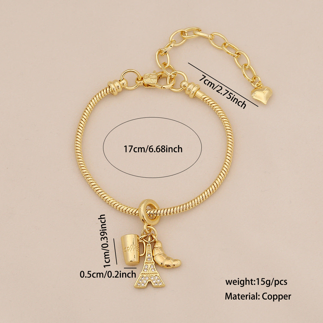 Airplane Luggage Earth Element Bracelet Pando Diy Hand Jewelry B630