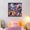 Halloween Castle-11CT Stamped Cross Stitch 50*50cm/19.69*19.69in tapestrymarket