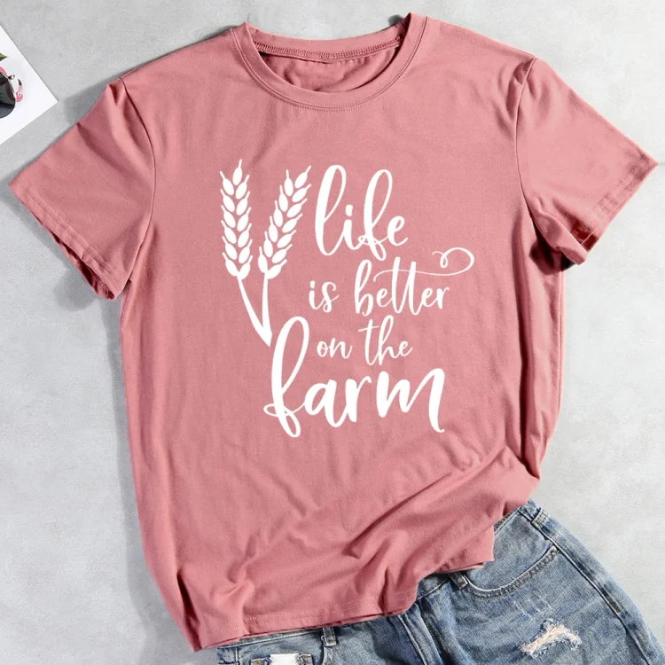 ANB -  Life is better on the farm T-shirt Tee -03884