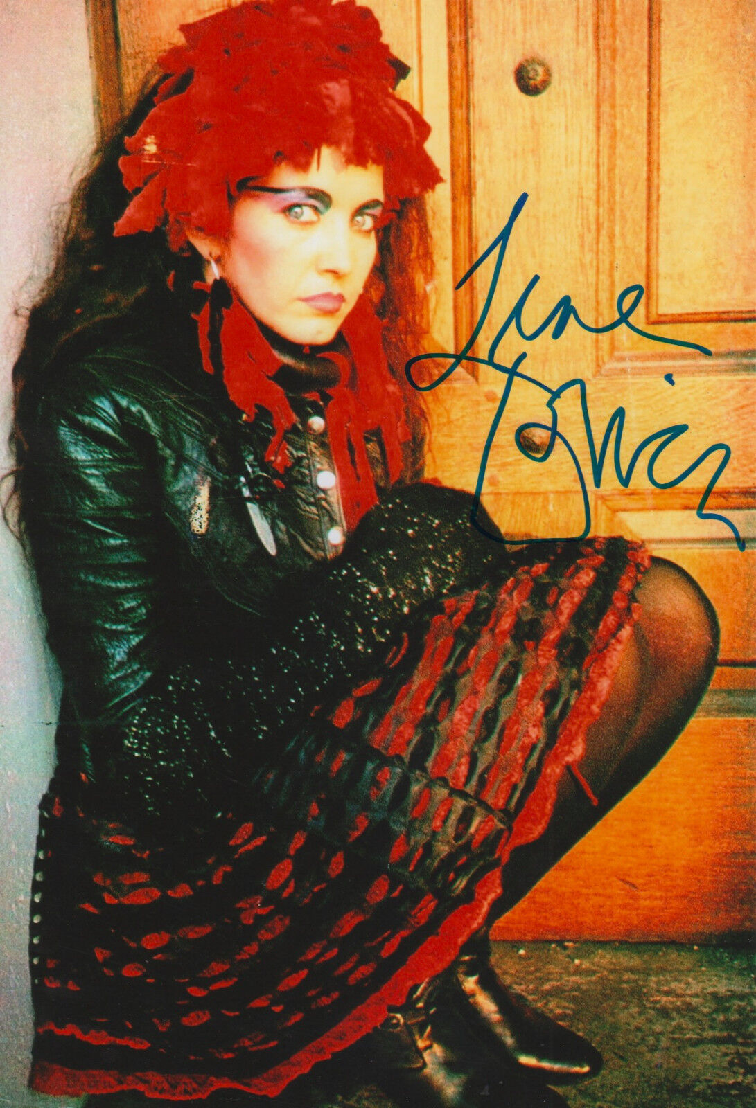 Lene Lovich signed 8x12 inch Photo Poster painting autograph