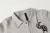 Chrome Hearts Gothic Cross Knit Cardigan - Black Grey Streetwear Jacket 904