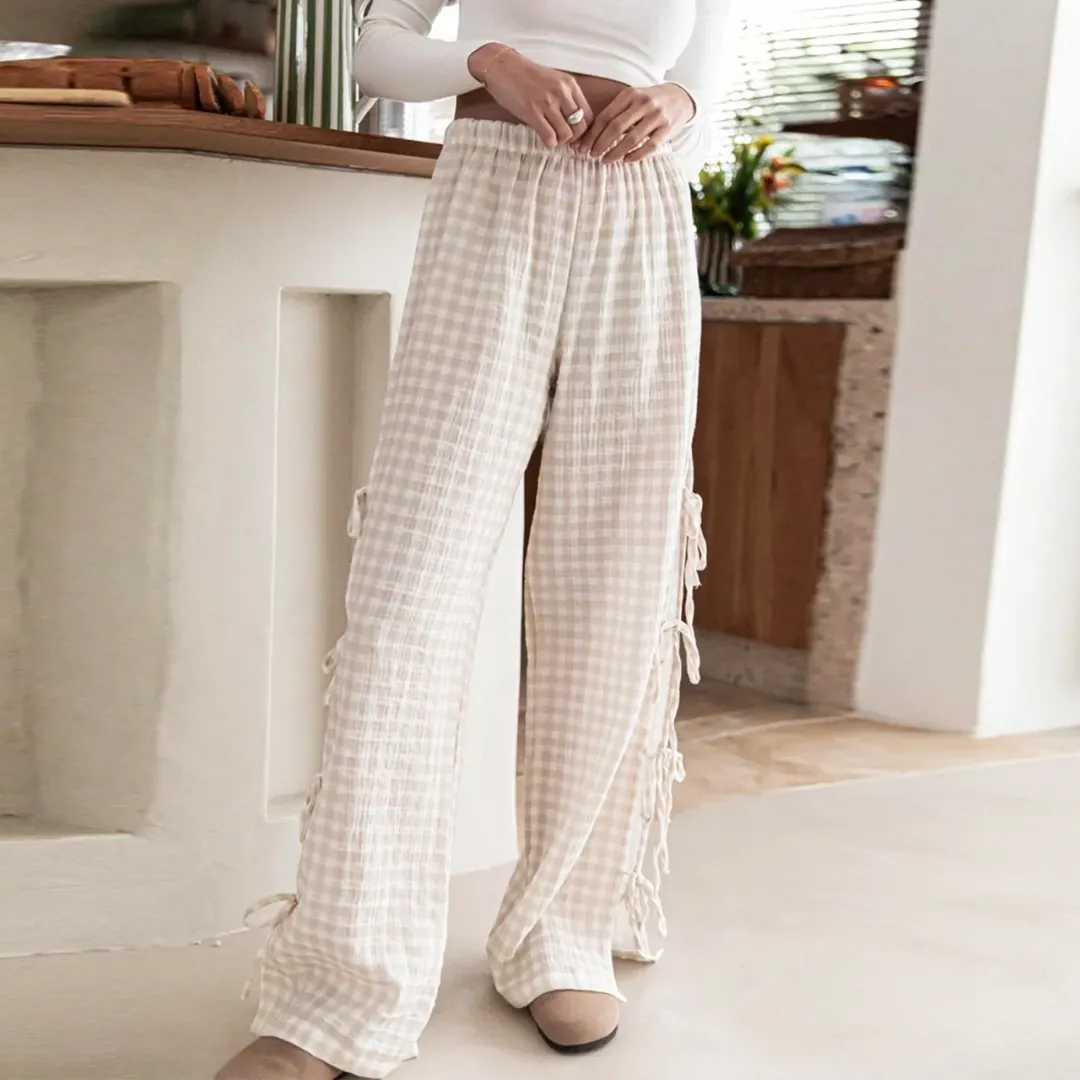 Women's Paname Side-Tie Lounge Trousers &ndash; Soft Loungewear &ndash; view 2