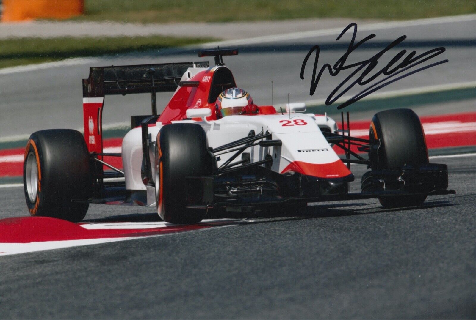 Will Stevens Hand Signed 12x8 Photo Poster painting F1 Autograph Manor Marussia 25