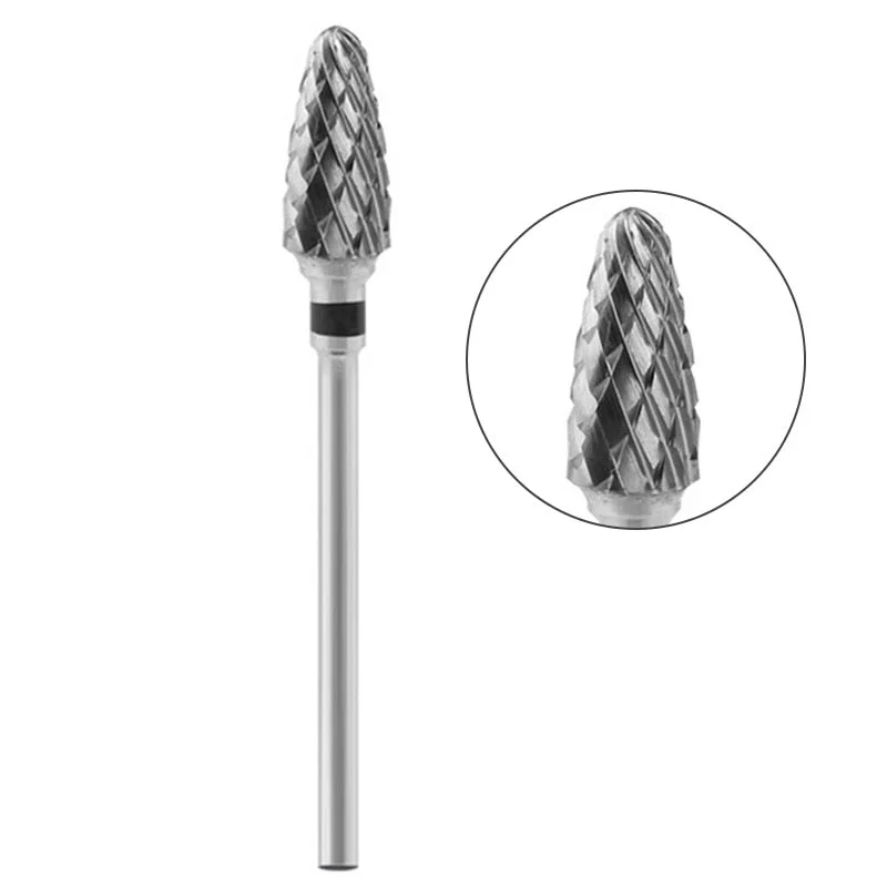 1 Pc Nail Drill Bit Multi-size Silver Manicure Nail Art Tool Electric Manicure Machine Device-Nail Inspo
