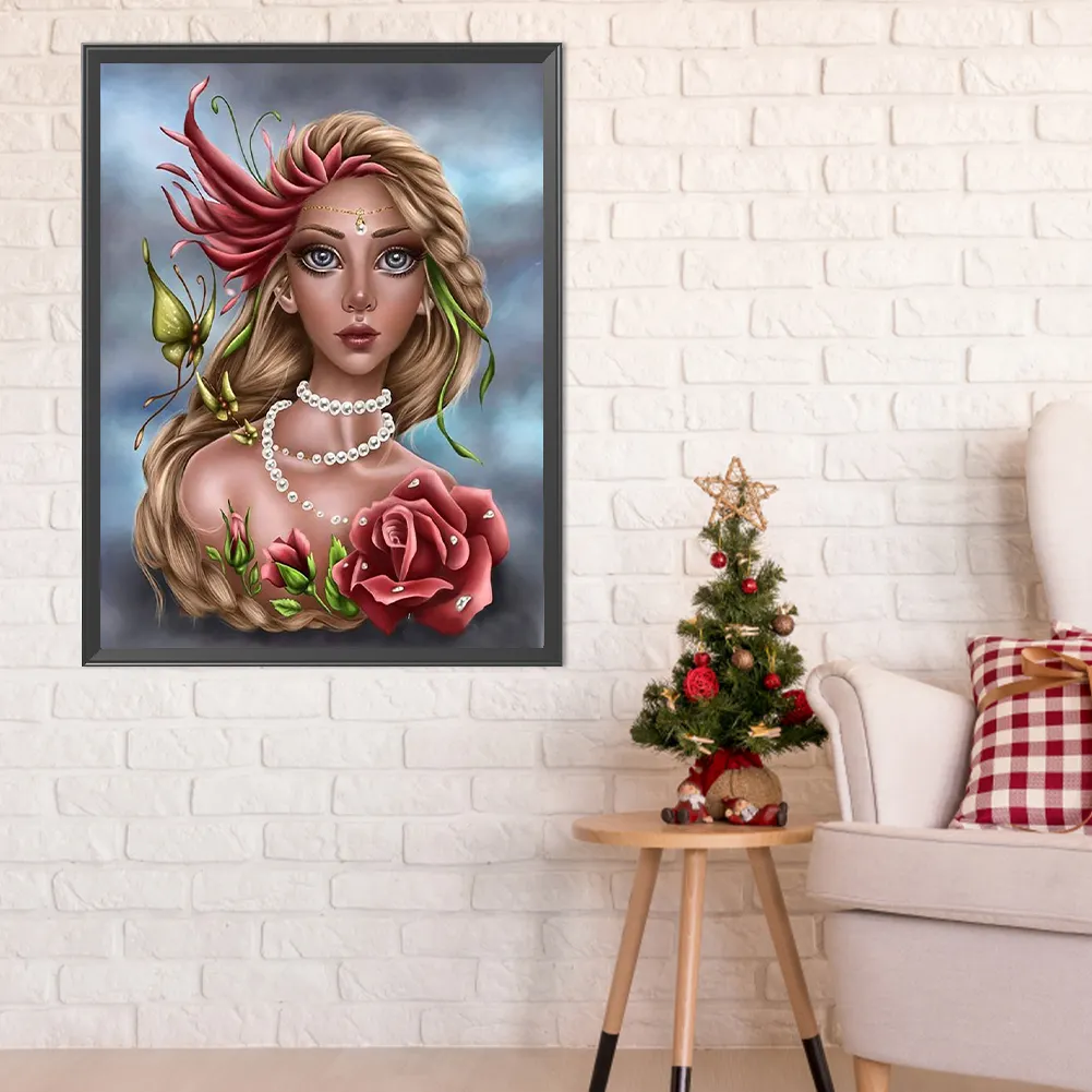 Full Round Diamond Painting 40*50cm - Girl