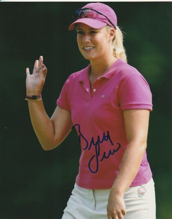 BRITTANY LINCICOME SIGNED LPGA GOLF 8x10 Photo Poster painting #1 Autograph PROOF