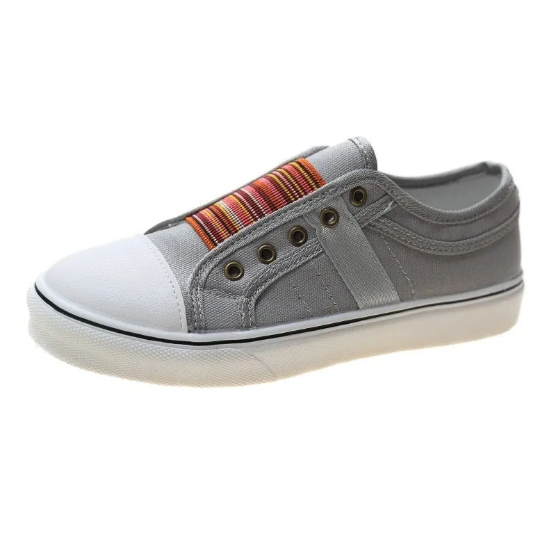 2021 Vulcanize Shoes Women Trainers Canvas Low-cut Flat Shoes Casual Spring Autumn Sneakers Ladies Light Comfortable