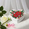 Diamond Painting Flower Heart-Shaped Jewelry Box Decorative Storage Case