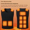 USB Heated Vest Electric Heated Jackets Waistcoat for Men and Women (4XL-8XL)