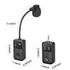 Instrument Microphone Adjustable Clip-On Pickup High-Fidelity Violin Performance Wireless Microphone Rechargeable Professional Sound Pickup for Violin Saxophone Brass Wind Instruments