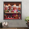 Diamond Painting-DIY Round Part AB Drill Old People Party(45*45CM)