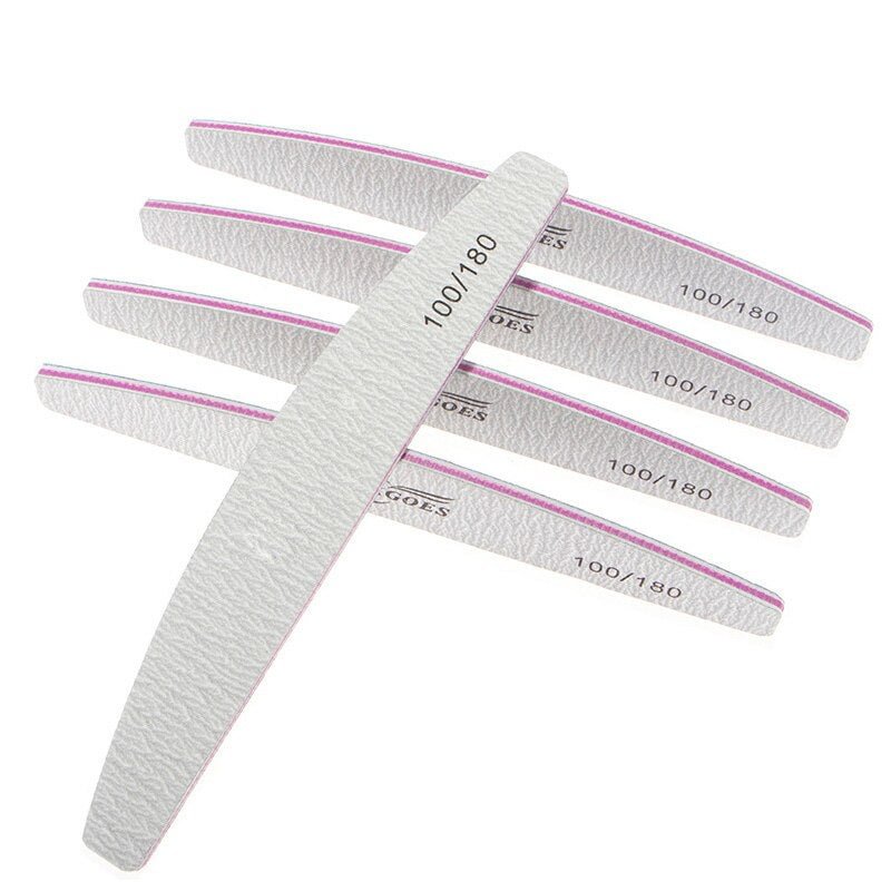 Different Nail Files 80 100 150 180 240 320 280 1000 Grit Nail Buffer Files for Nails Nail Tool Nail Art Tools Nail Tools