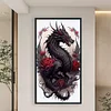 (Big Size) Dragon And Rose - 11CT Stamped Cross Stitch 40*70cm/15.75*27.56in