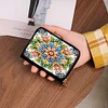 (US Local)Diamond Painting Card Holder Coin Purse Diamond Art Wallet for Women (Mandala)