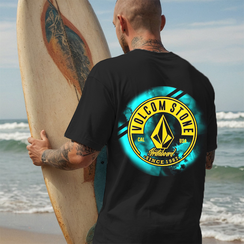 Unisex Surf Print Beach Resort T-shirt / [blueesa] /