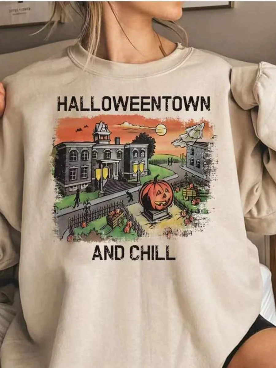 Halloweentown and Chill Sweatshirt